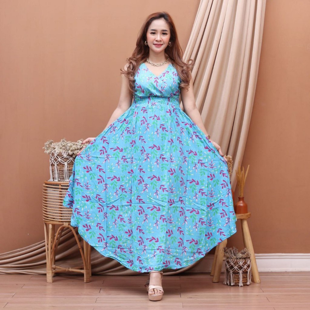 Daster Yukensi Lobek Dress Bali Singlet Tanpa Lengan Ld 100 Baju Tidur Wanita Kekinian Katun Rayon T