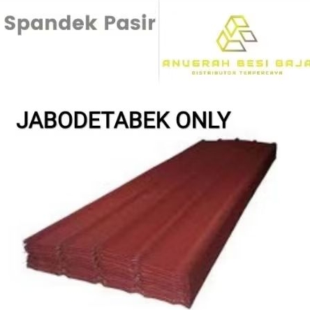 Atap Spandek Pasir 0.40 Panjang 3/4/5/6 Meter