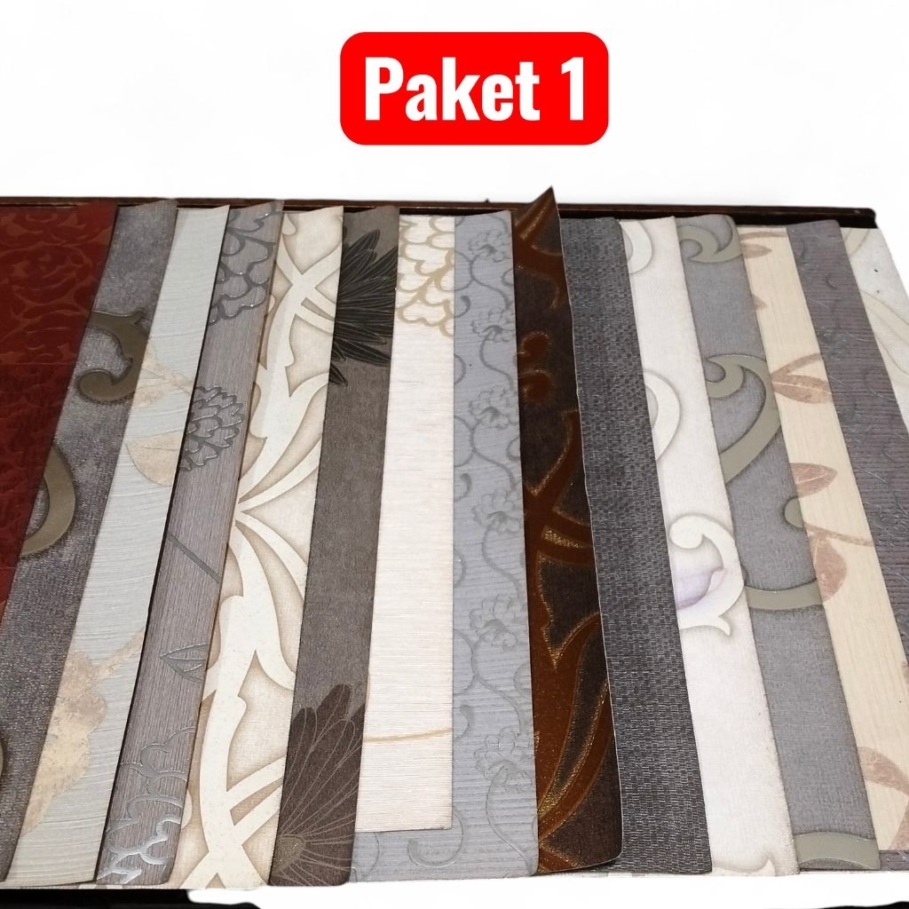 Sampel Wallpaper Sisa Toko - cocok DIY, Dekorasi, Craft