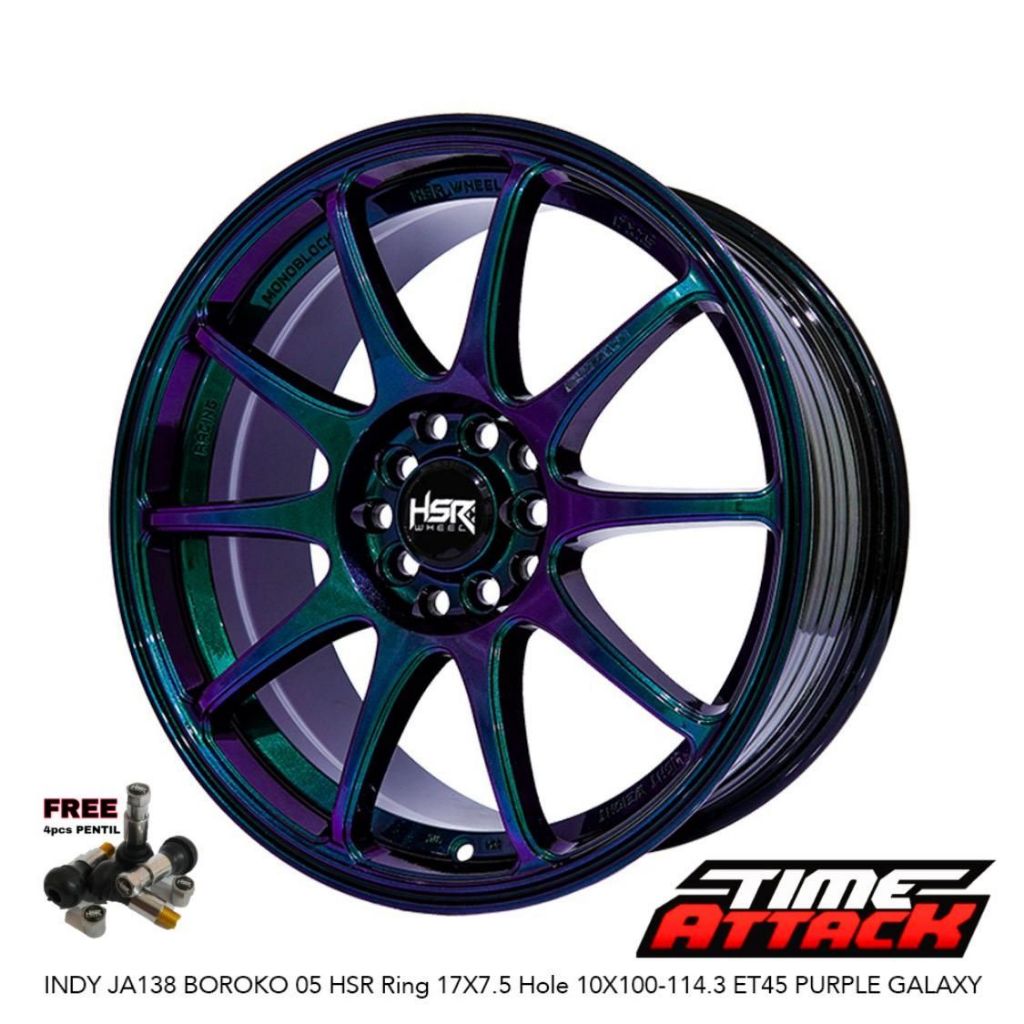 Velg Mobil HRV R17 HSR Wheel Aru TC10 Velg HSR Ring 17