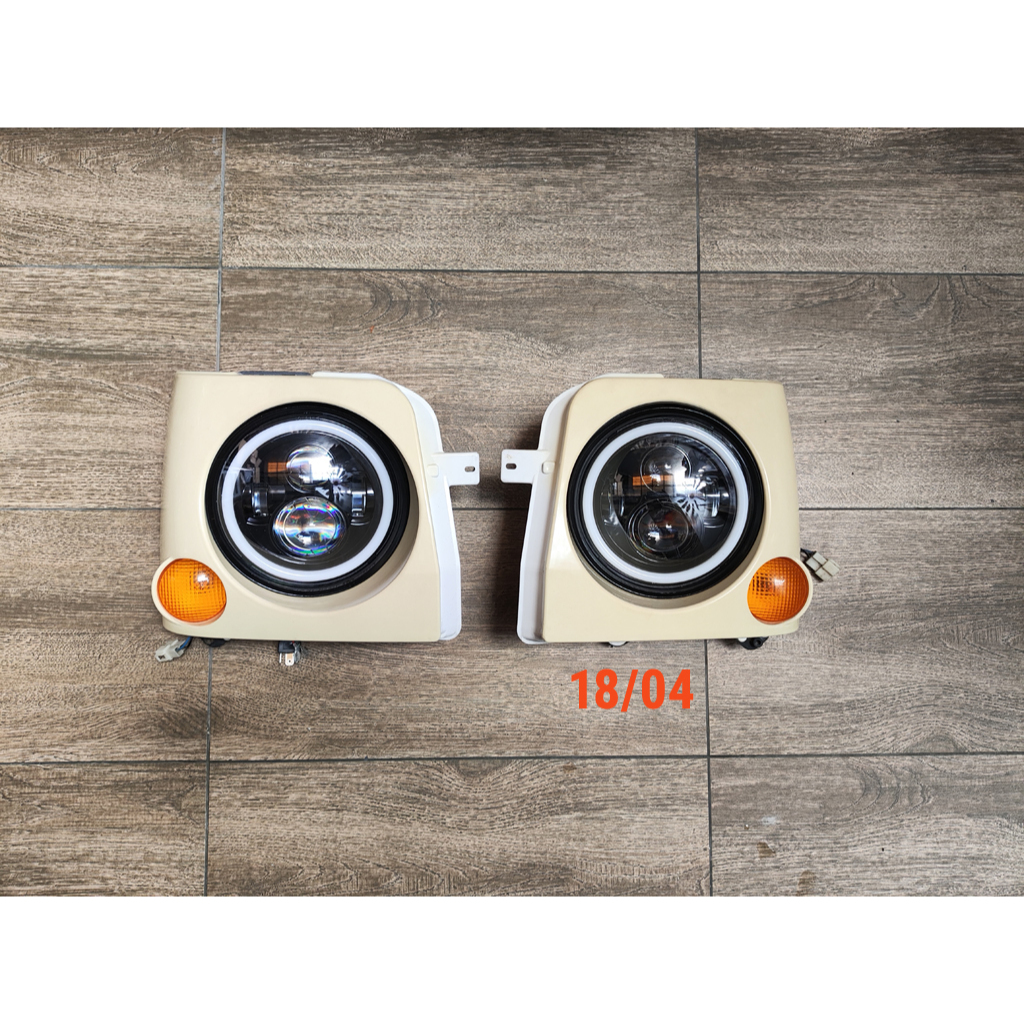 Headlamp lampu depan Karimun Kotak ABS LED bulat Like JDM BEKAS