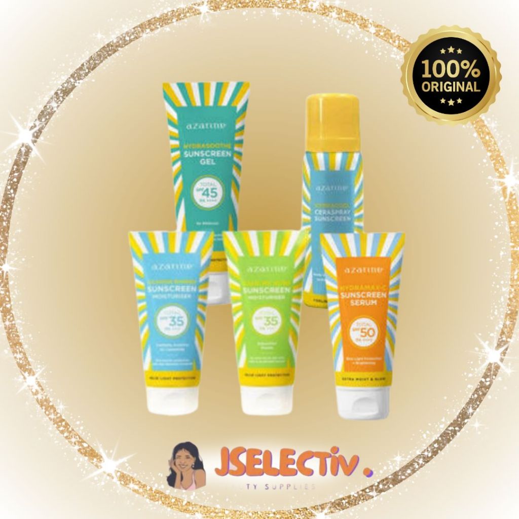 AZARINE SUNSCREEN - SERIES LENGKAP // JSELECTIV X JHON KOSMETIK // Sunblock Wajah AZARINE - ORI️ BPO