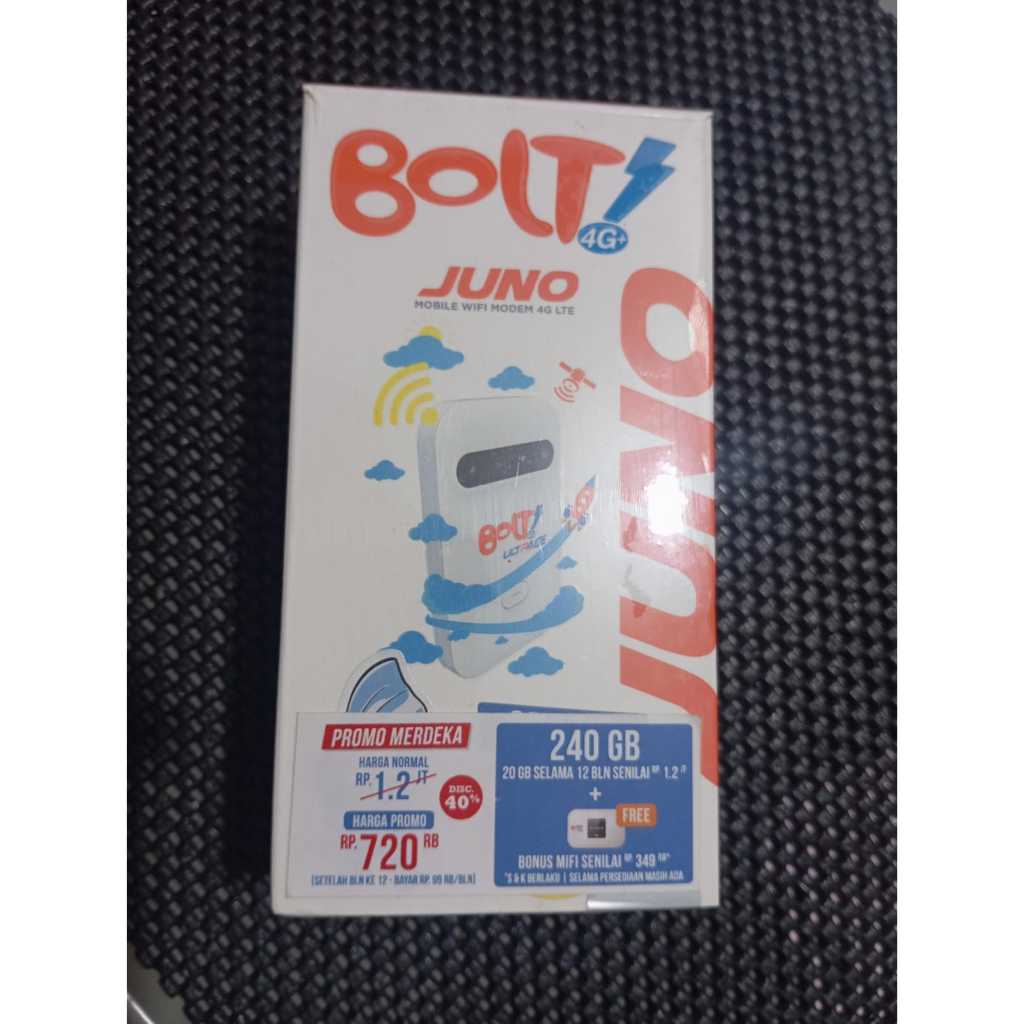 Modem Mifi  Bolt Juno MV005 modem wifi 4G Telkomsel Smartfren