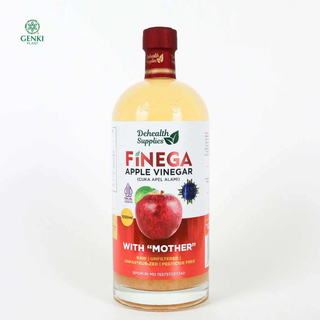 Finega Apple Cider Vinegar (With The Mother) / Cuka Apel - 1 L