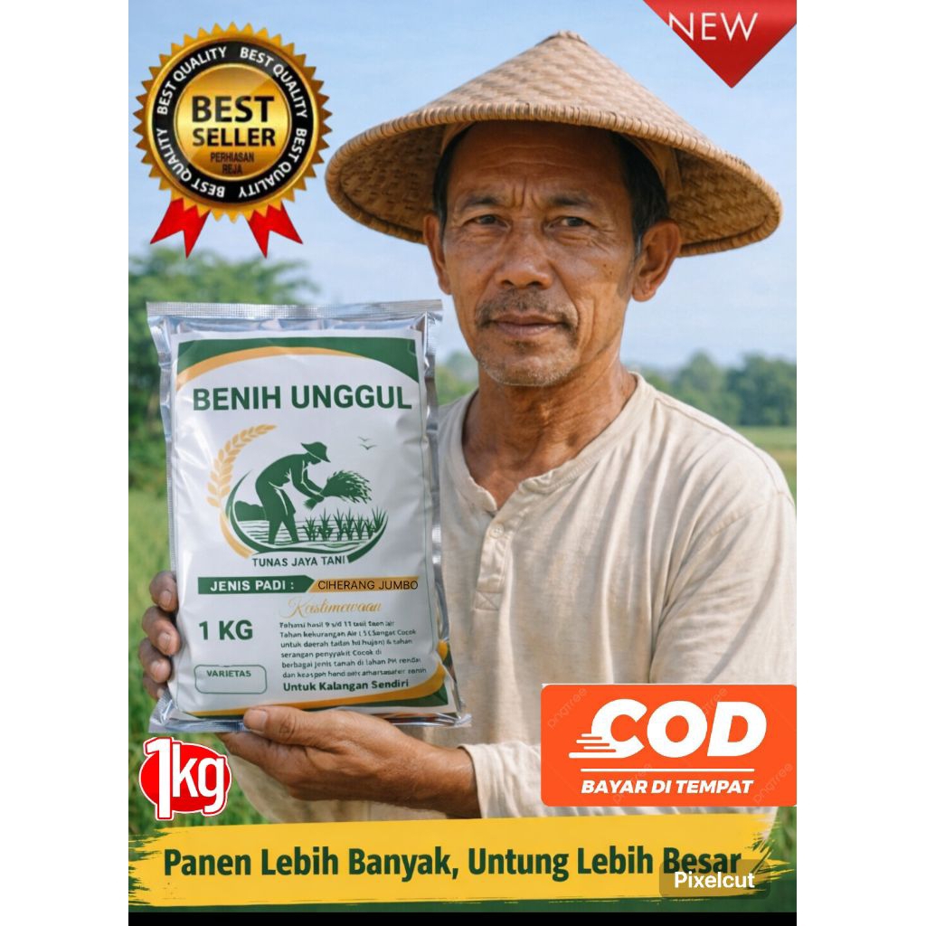 benih padi CIHERANG JUMBO kemasan 1kg