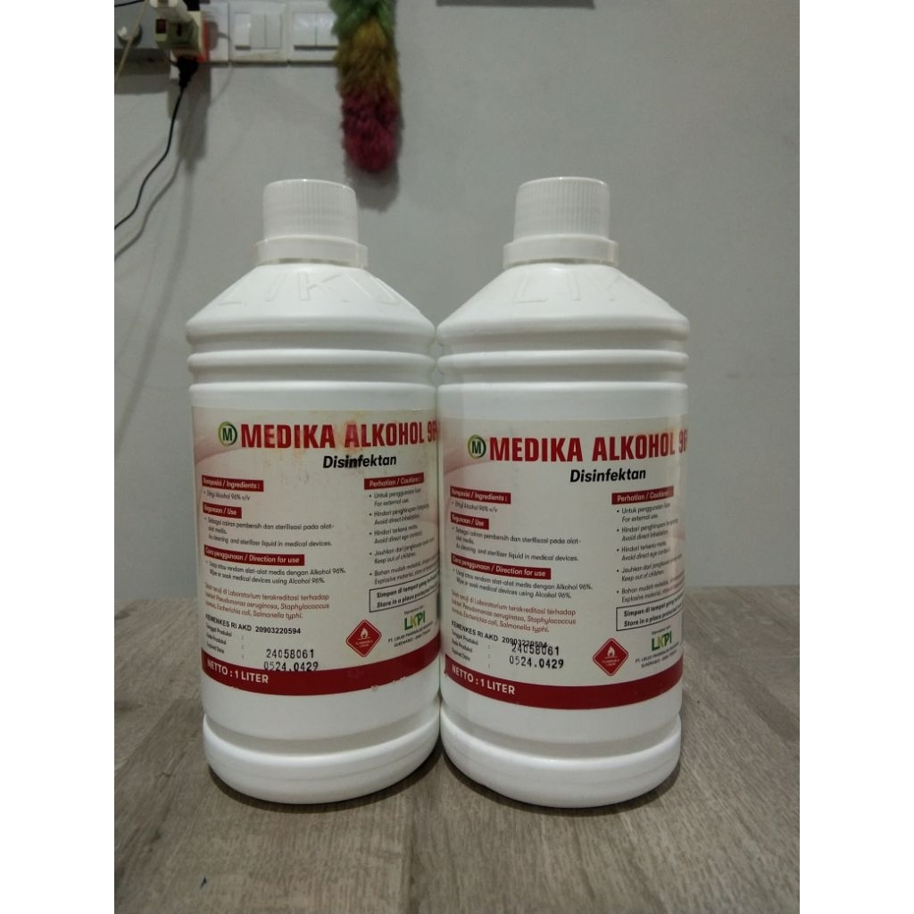 ALKOHOL 96% 1 LITER - MEDIKA