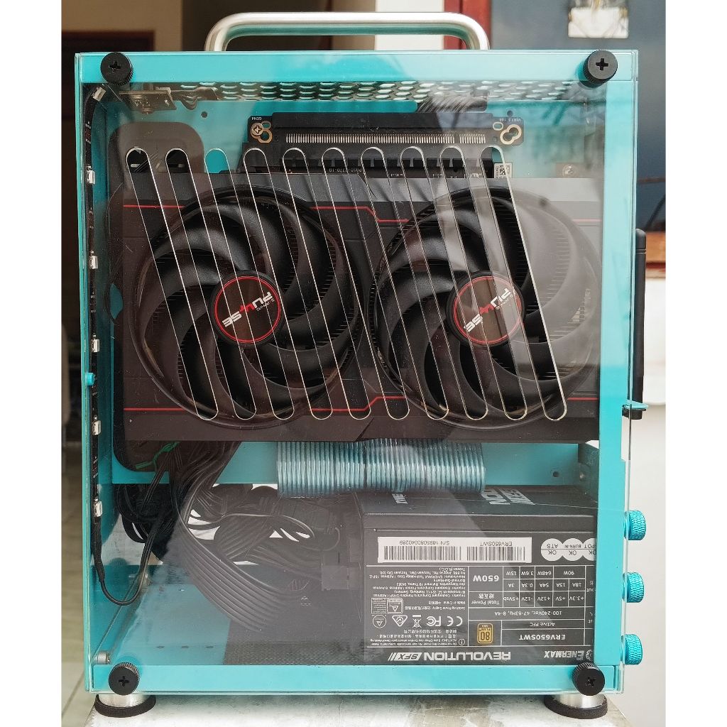 PC Rakitan Mini ITX Ryzen 3600 RX 6600 Second Normal