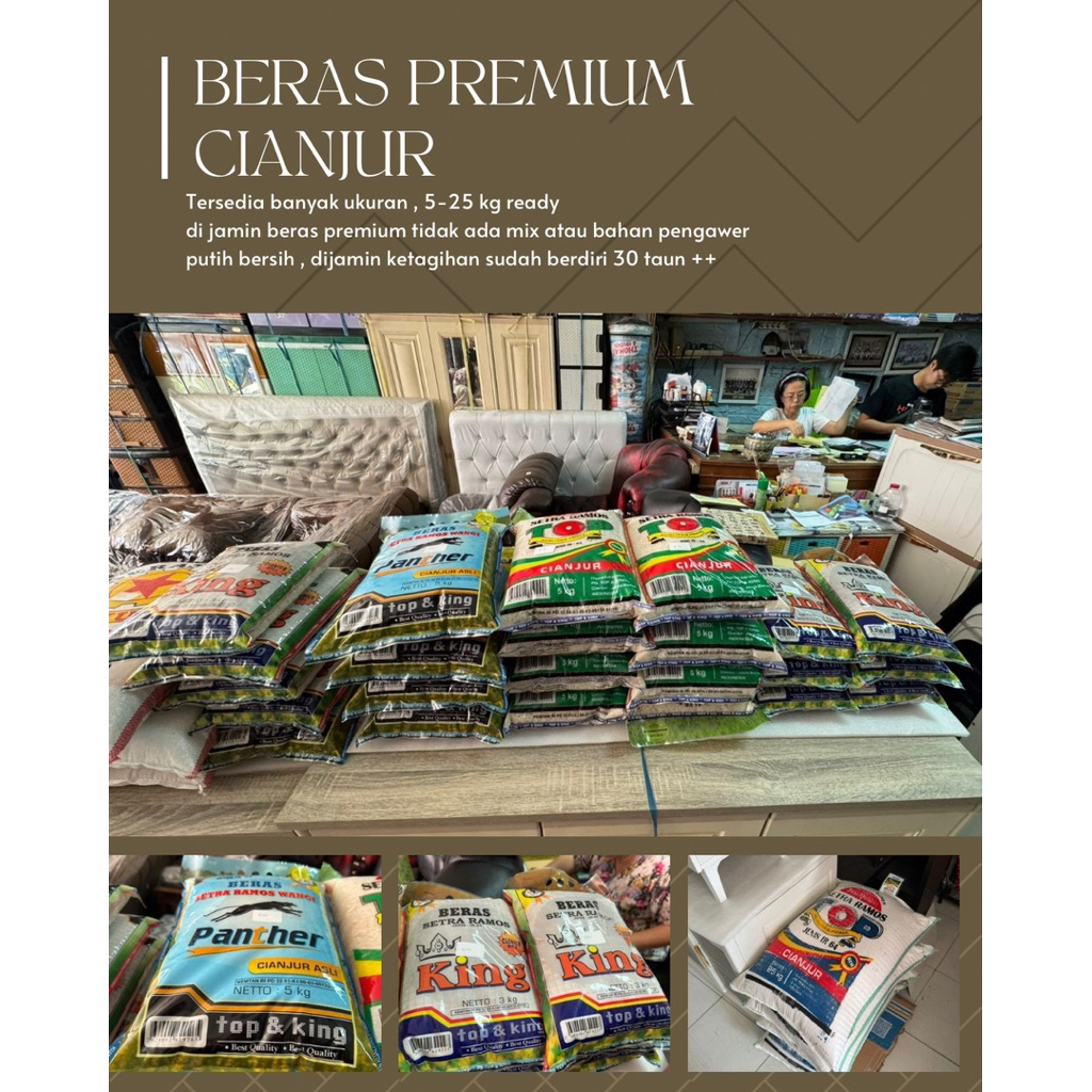 BERAS CIANJUR ASLI SUPER PULEN (KARGO)