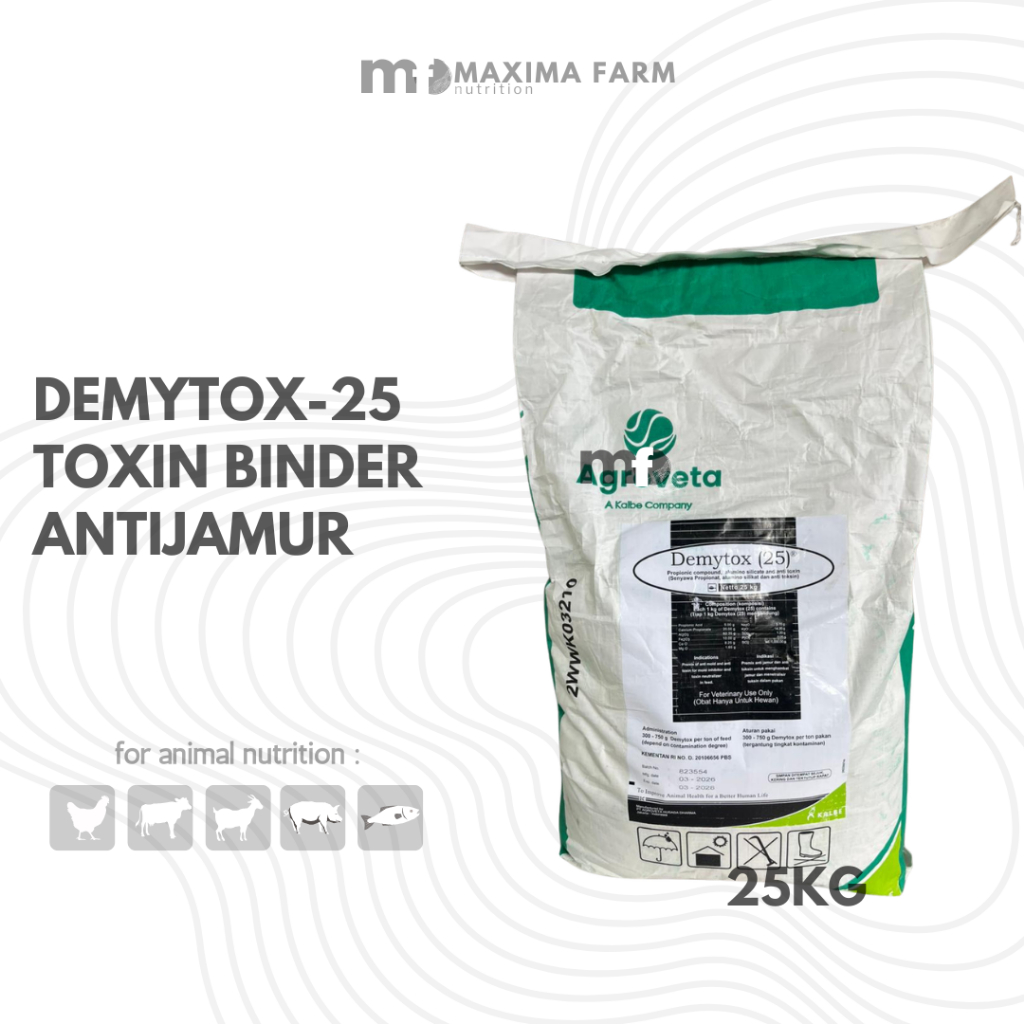 DEMYTOX-25 25kg - 1 Zak anti jamur anti toxin mycotoxin pakan ternak Demytox