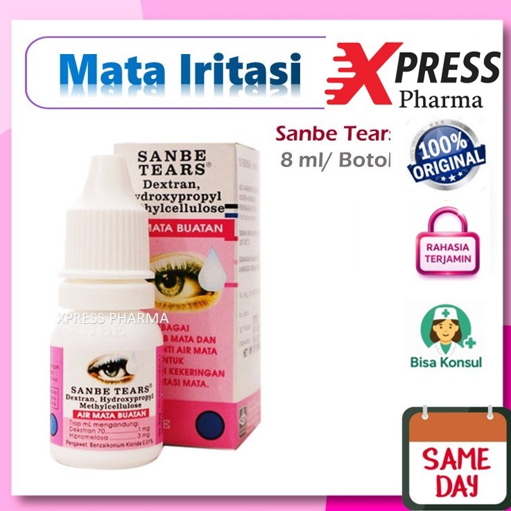XPRESS  Sanbe Tears BOTOL Obat Tetes Mata Kering Iritasi SanbeTears Sanbe Ters Sanbeters Sanbe Tirs 