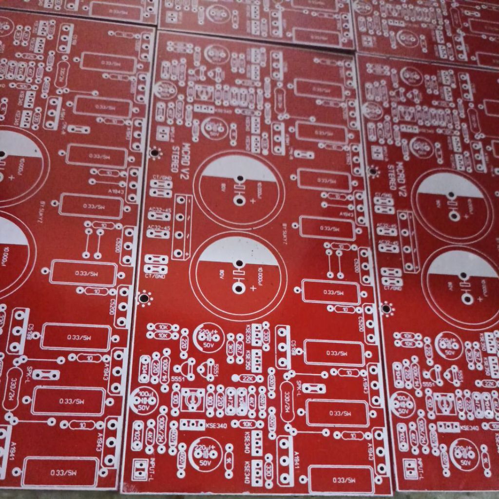 PCB MCRD V2 VERSI POWER AKTIF STEREO READY MERAH