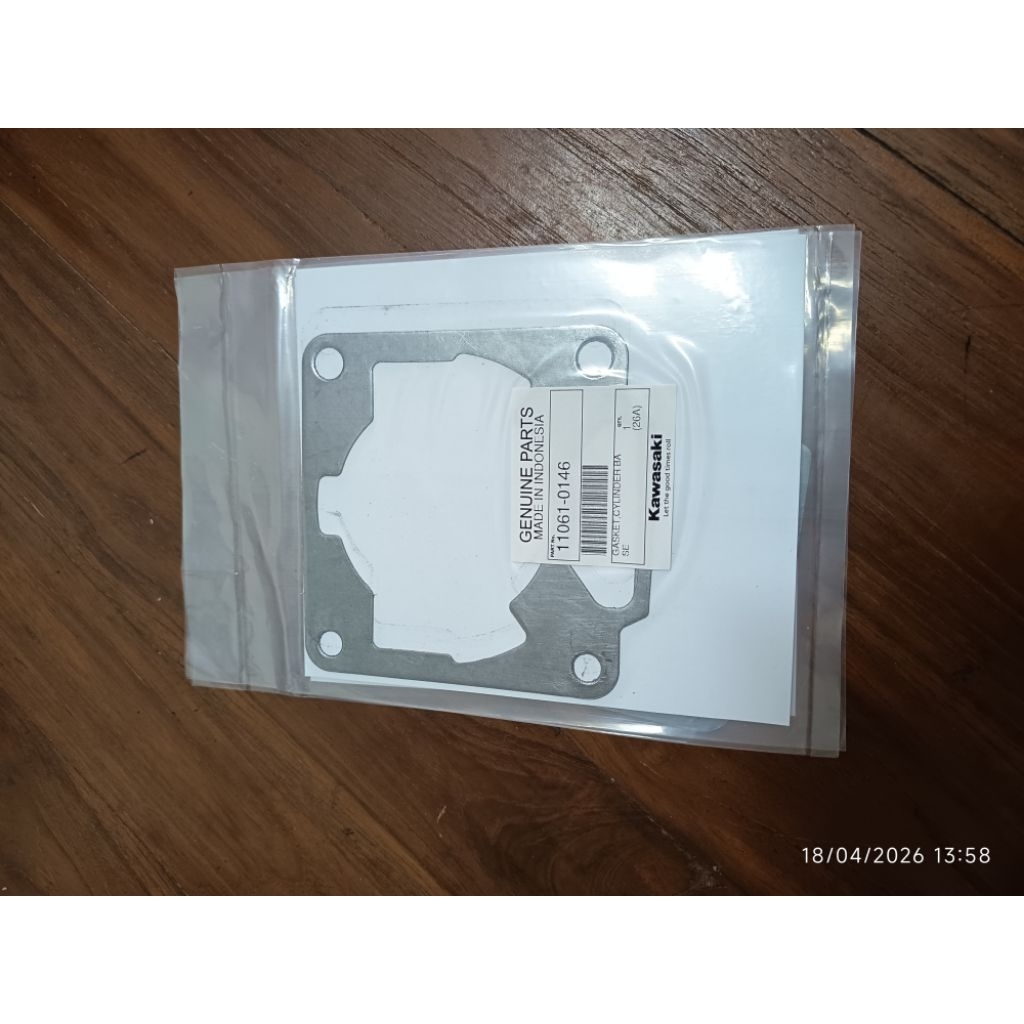 paking blok silinder Ninja R RR SS ORIGINAL KAWASAKI 11061-0146 / Perpak blok Ninja R RR SS