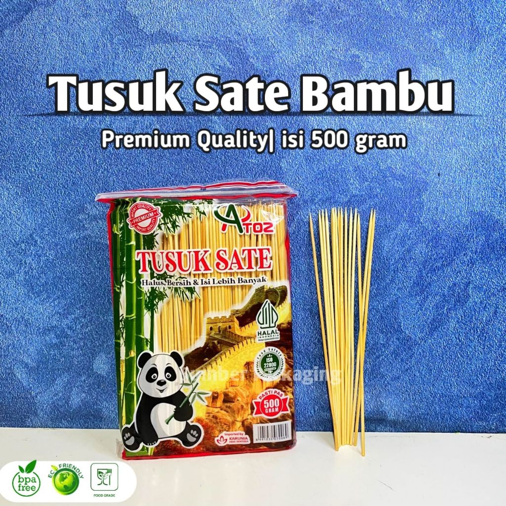 Tusuk Sate bambu Premium 500 Gram  I tusuk sate premium