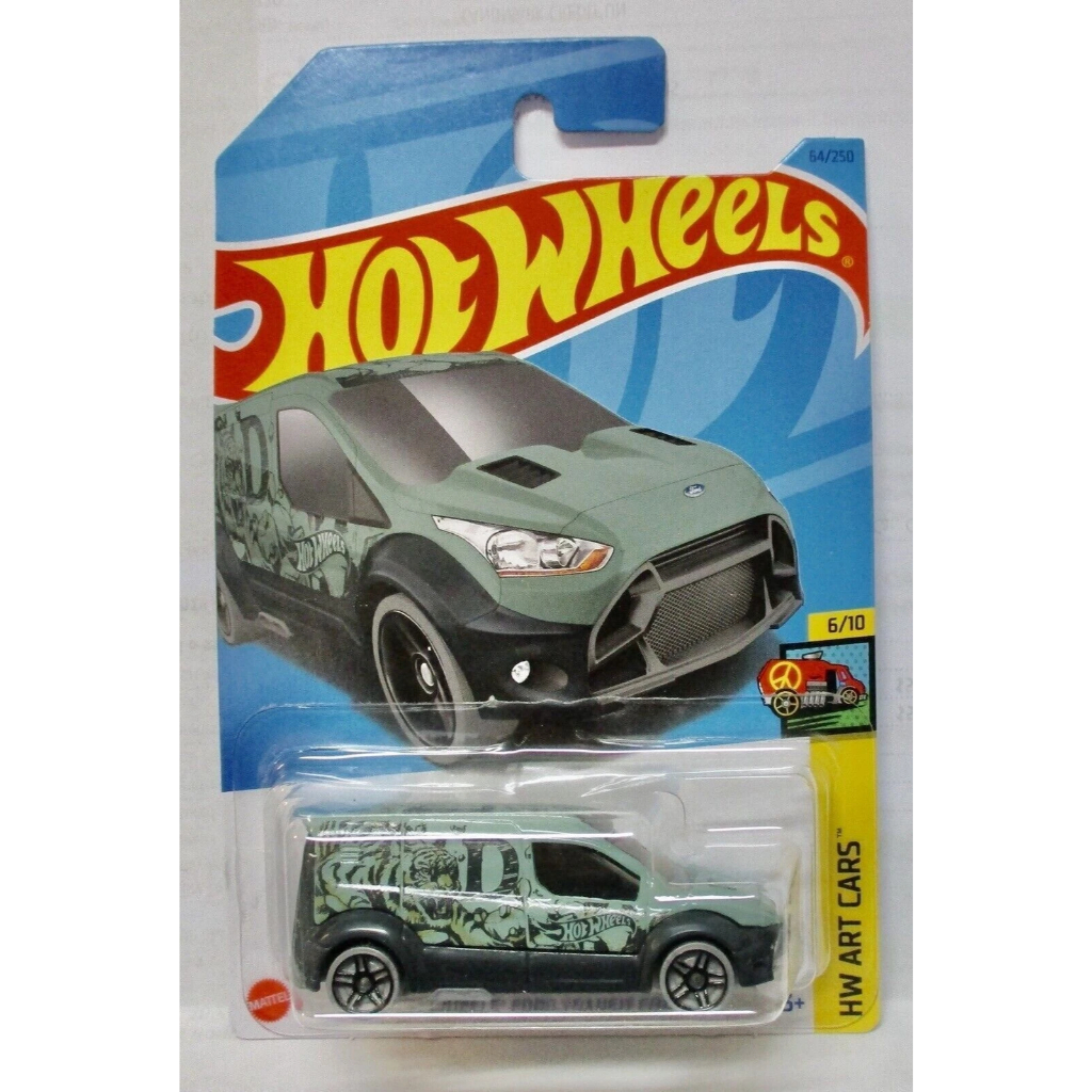 Hot Wheels FORD TRANSIT CONNECT Green - HW Art Cars