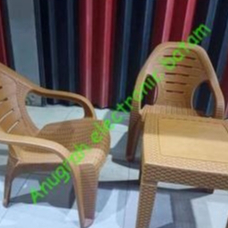 PROMO Kursi teras plastik dan meja anyaman Olymplast BATAM