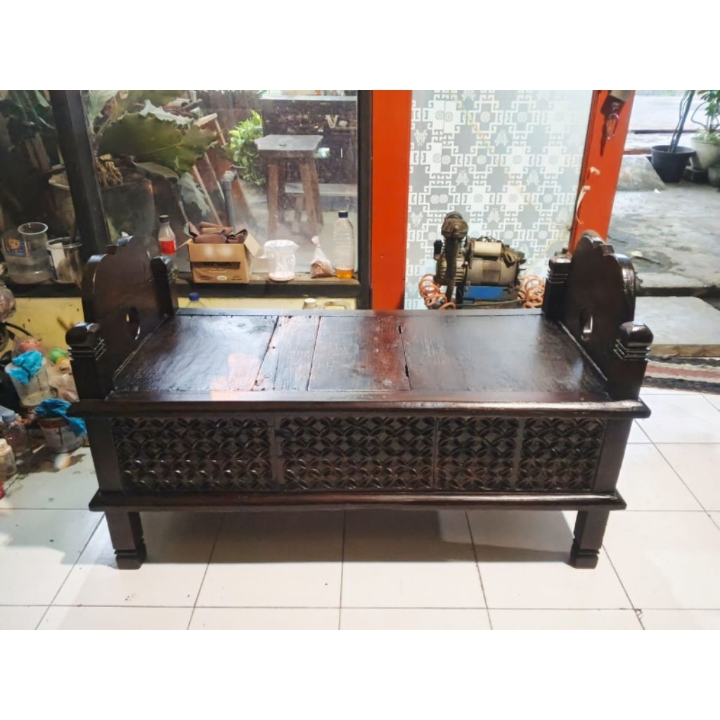 MEJA JODANG KAYU JATI ASLI LAWAS / ANTIK / VINTAGE / UNIK