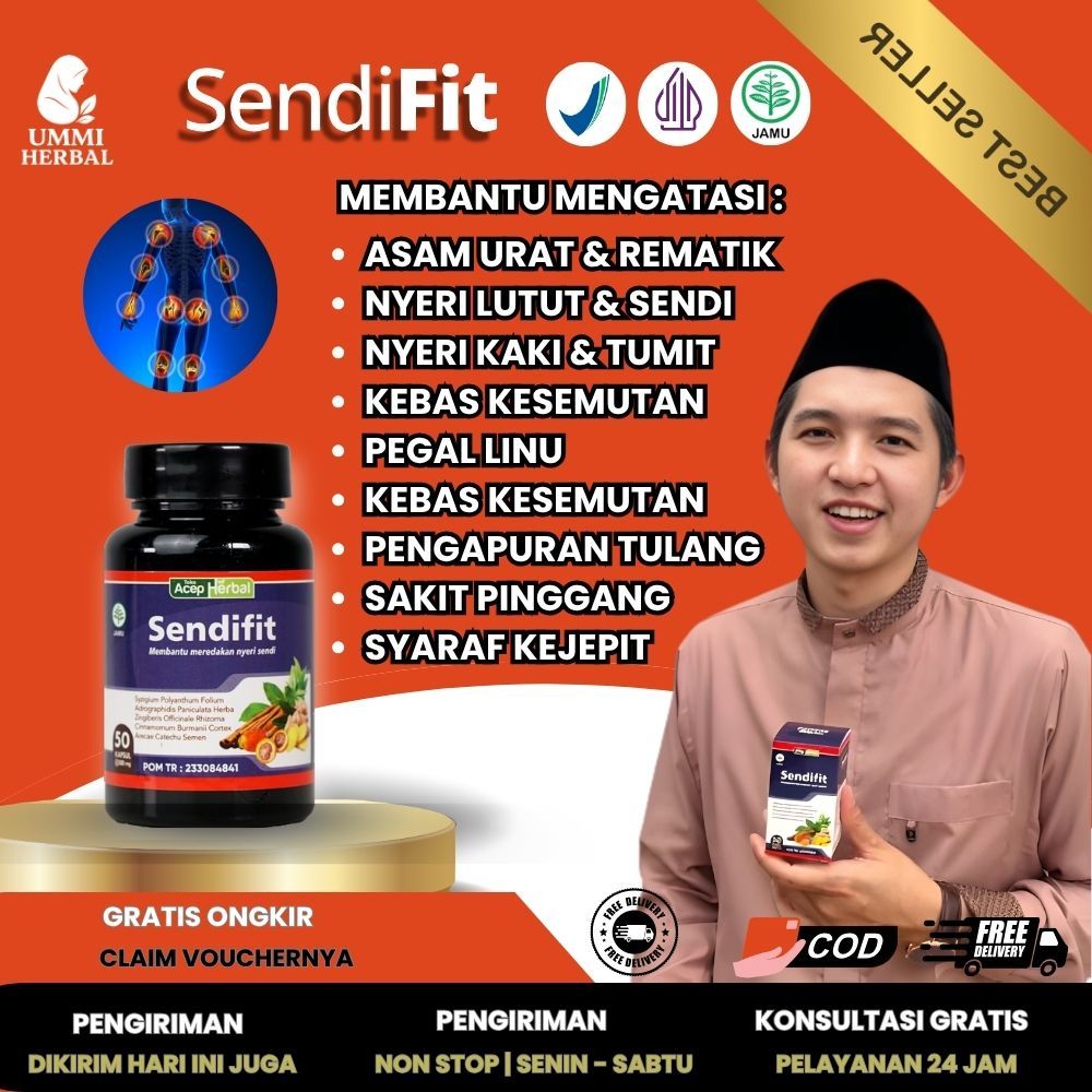 Suplemen Khusus Kesehatan Sendi Tulang dan Otot SendiFit Original 100% Halal Bpom PALING AMPUH NAMUN