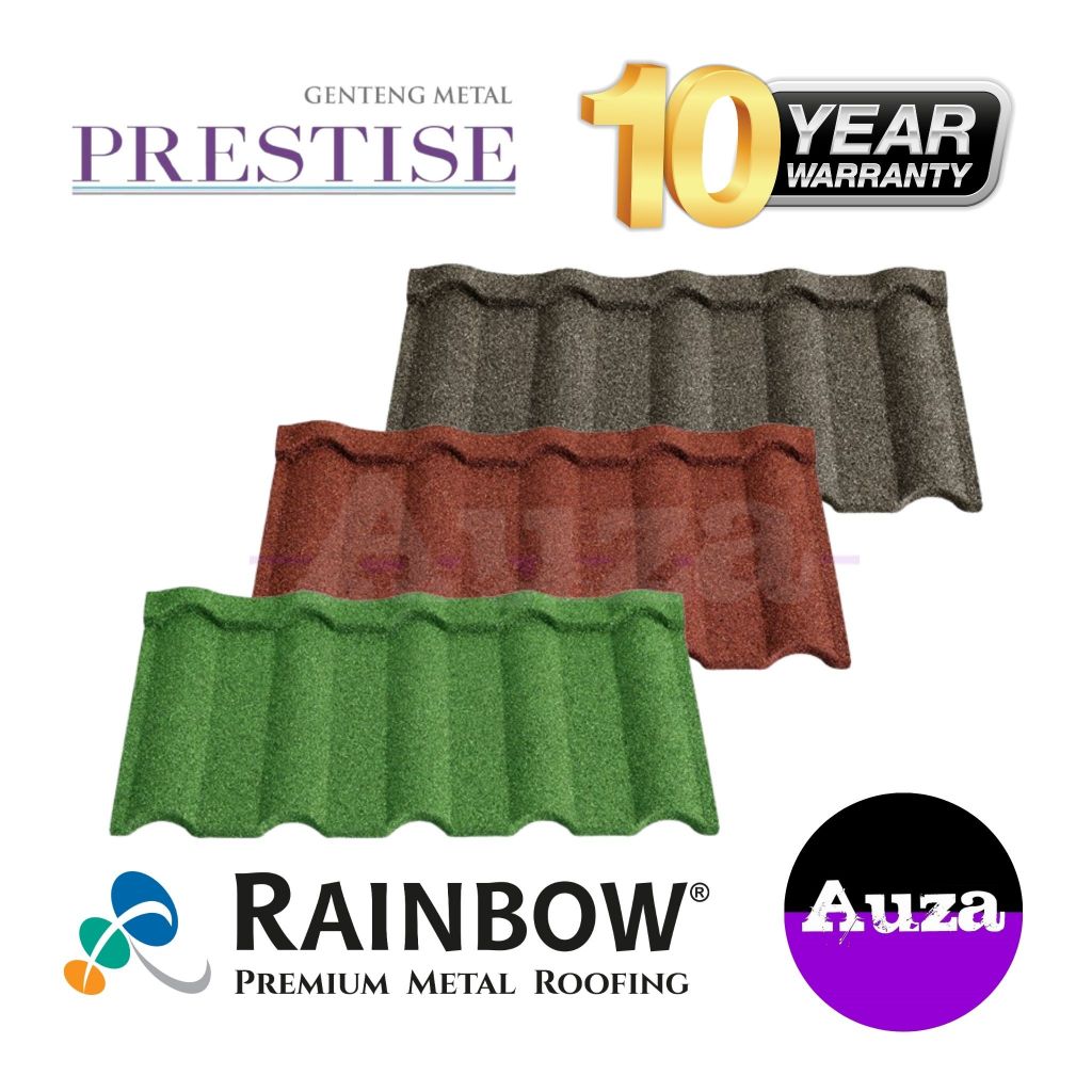 Genteng Metal Pasir Premium 1x4 | Prestise Stone-Coated 1x4 Metal Roofing | Garansi 10 Tahun