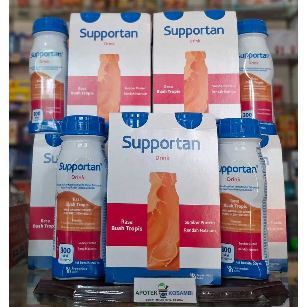 (24 BOTOL) SUPPORTAN DRINK TROPICAL FRUITS 200 ML