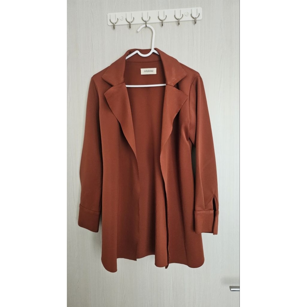 PRELOVED - RUBYLICIOUS - OUTER BLAZER TERRACOTA
