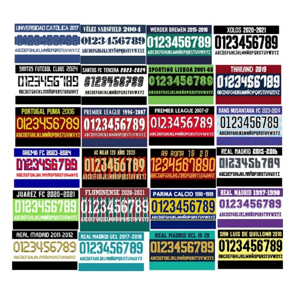 koleksi 24 font club bola terbaru format ttf otf dan cdr