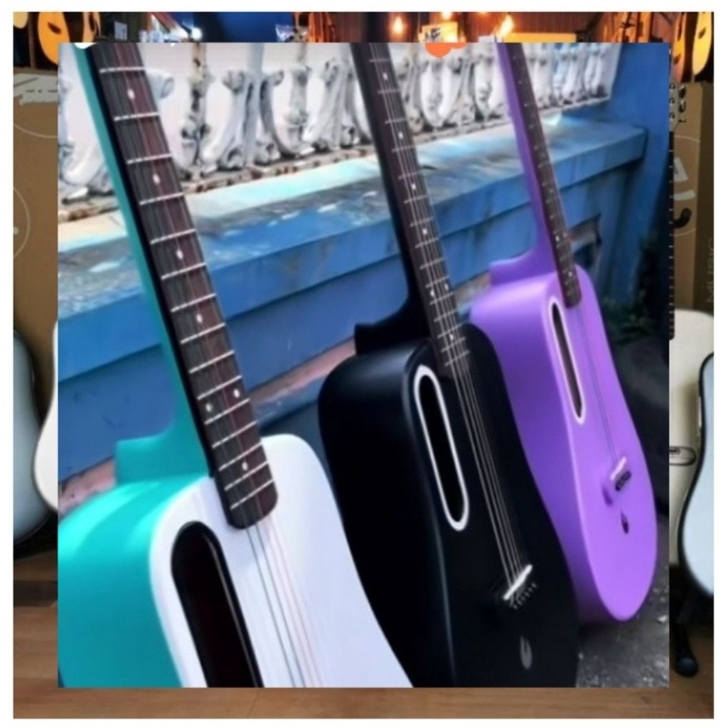 GITAR PREMIUM LAVA 3/4 FREE PACKING KAYU - SENAR CADANGAN - TANAM BESI LVA ME SENAR STRING GUITAR