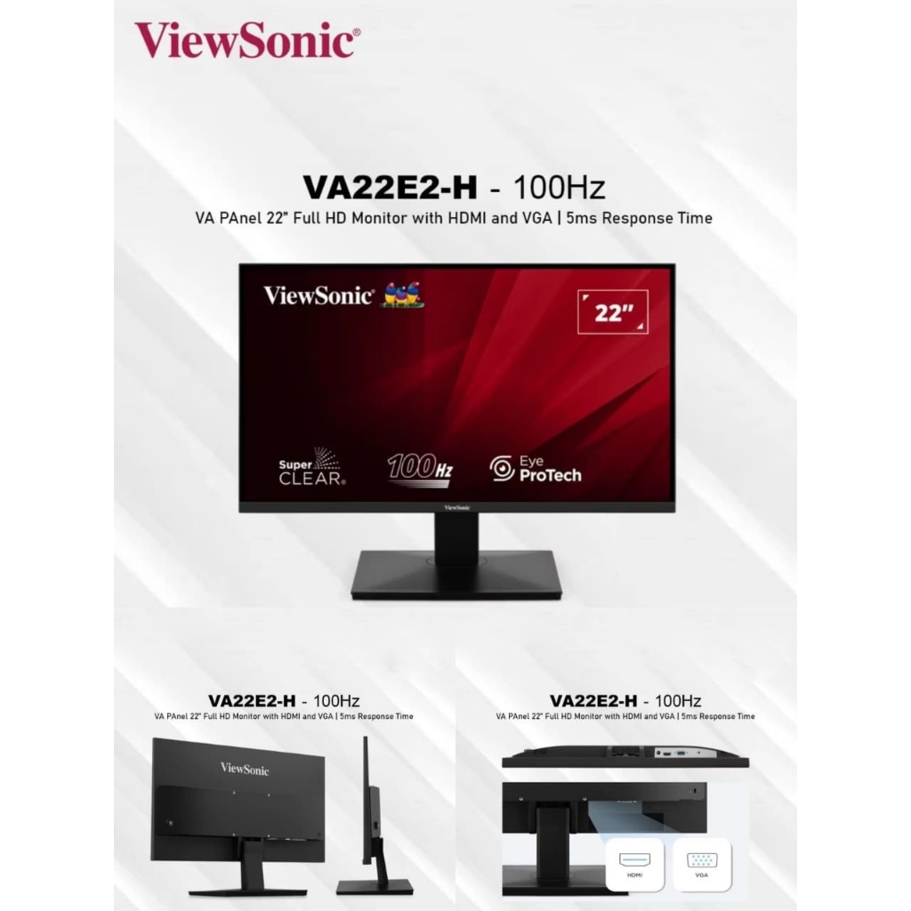 MONITOR VIEWSONIC VA22E2-H VA22E2 - MONITOR 22" MONITOR 22IN MONITOR 22ICHI