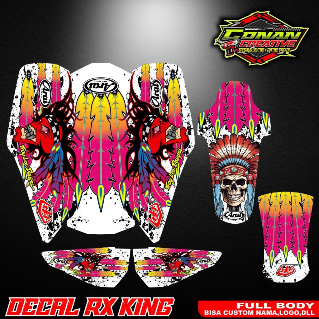 Decal rx king Full body concept arai airbrush