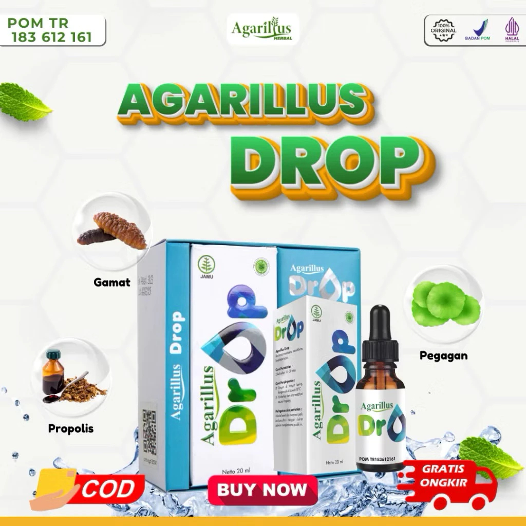 Agarillus Drop 100% Asli Berlogo Radio Trirama Herbal Asli