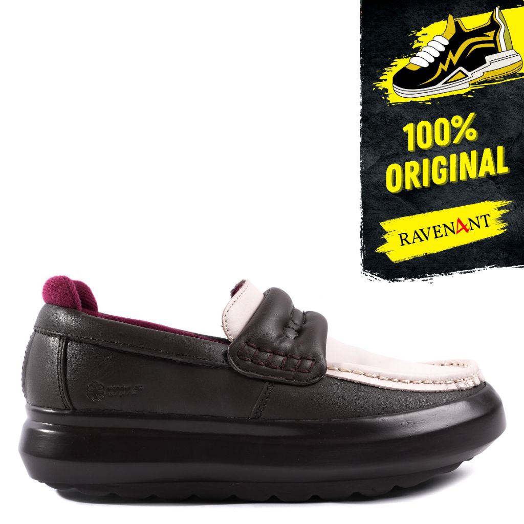 WANDER ETC Uptown Brown Two Tone ORIGINAL - Sepatu Loafers Pria/Wanita
