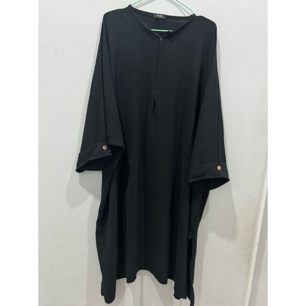Preloved setelan abaya hitam