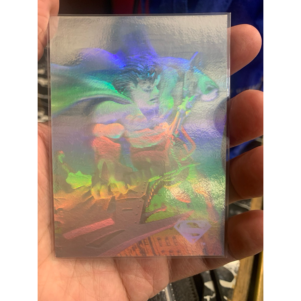 1994 SkyBox DC Stars Superman Gold Foil Hologram Chase Card Vintage