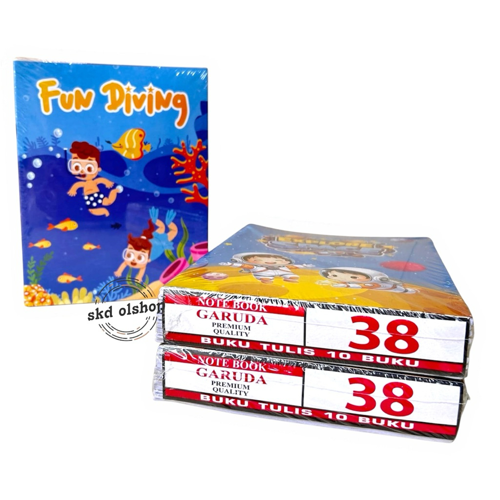 Buku Tulis 38 lembar 10 buku G M38 Buku tulis Murah Grosir