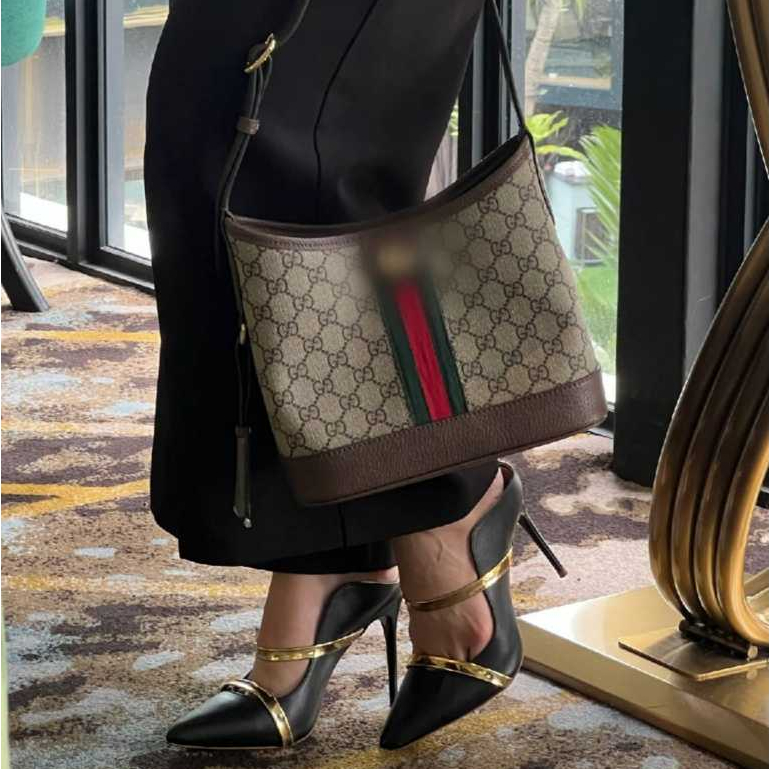 07 / Tote Bag Wanita / Ophidia Canvas Small Shoulder Bag