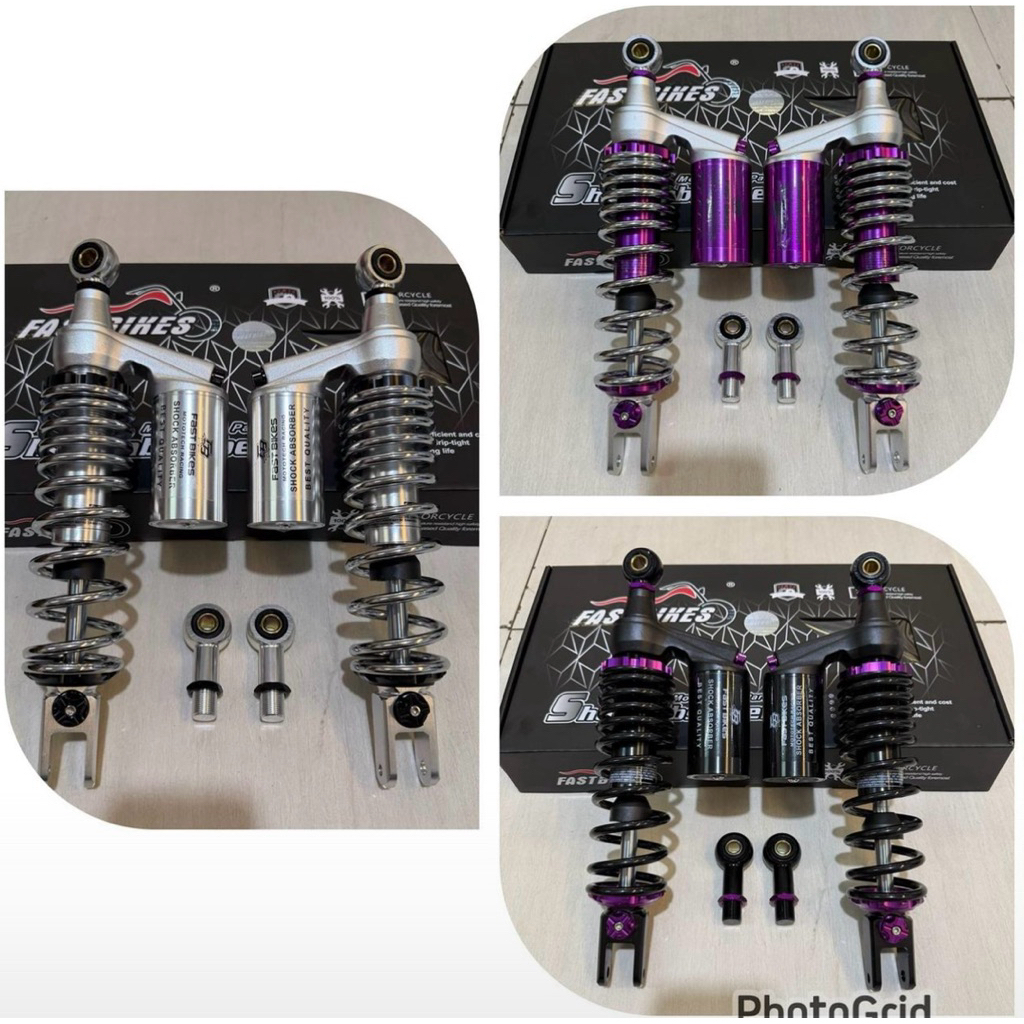 Shockbreaker Shock Fastbikes Model RCB Racing Boy Tabung Atas  Plus Anting Matic Full Black Uk 320/3