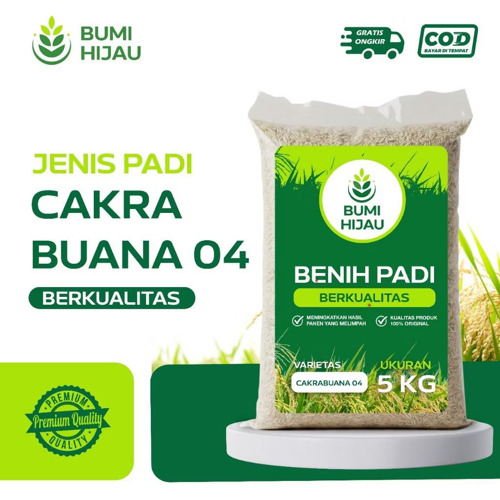 BENIH PADI BERKUALITAS KEMASAN 5kG