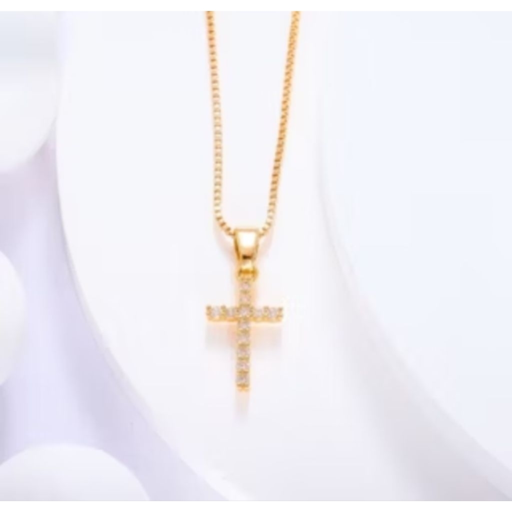 Kalung Wanita Hyl Jewelry 371N Silver Asli Anti Luntur