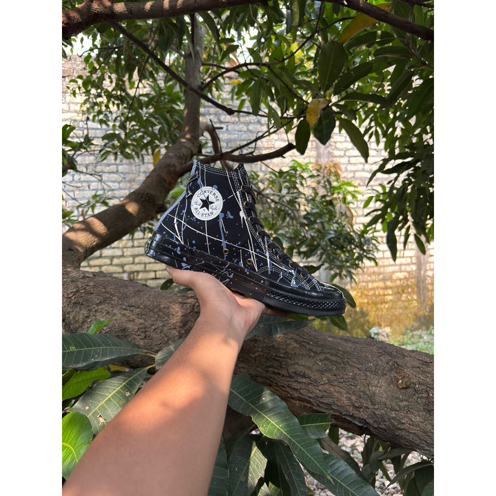 converse 70s paint splater high