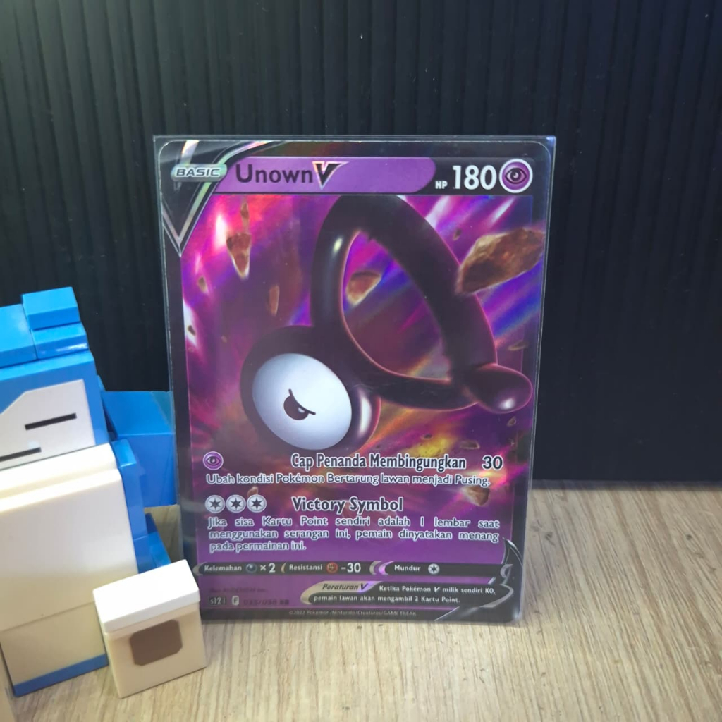 UNOWN V RR - S12 035/098 - KARTU POKEMON INDONESIA