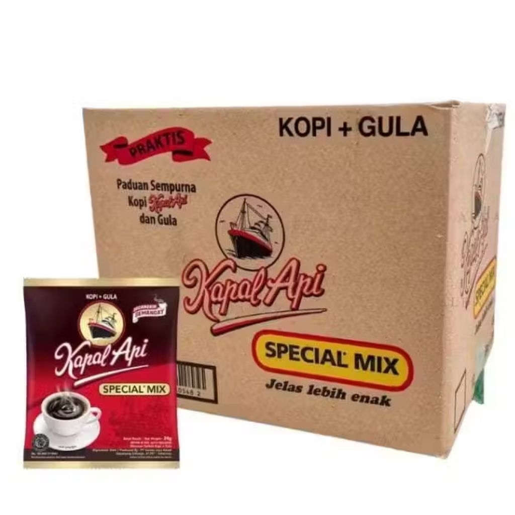 KOPI [KAPAL API 1 KARTON] Kopi Kapal Api Special Mix 23gr x 12 renceng 1 DUS