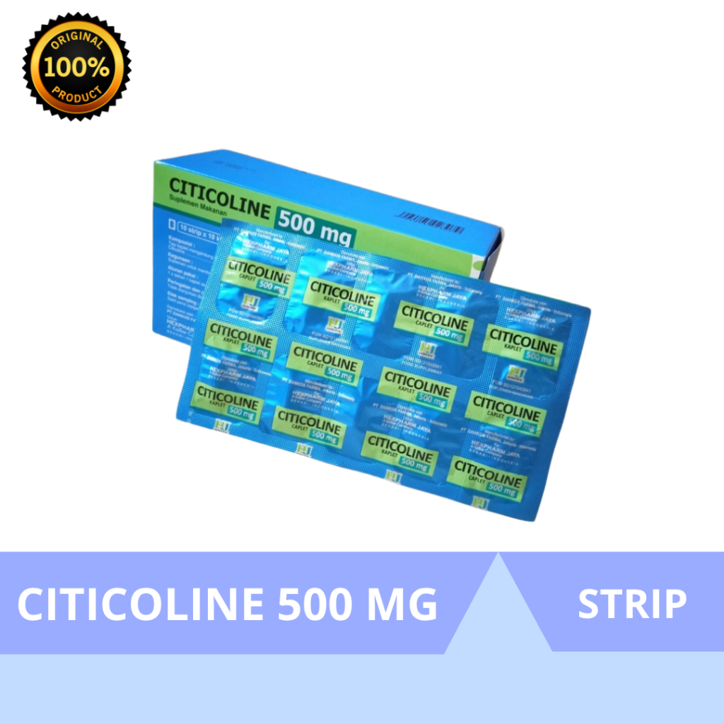 Citicoline 500 Mg Box Isi 100 Kaplet