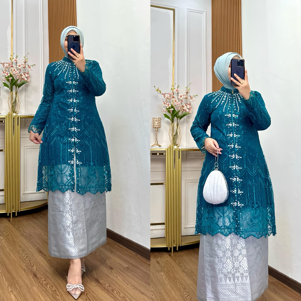 Kebaya Tunik Payet Modern Kebaya Wisuda Kebaya Kondanagan Kebaya Brukat Payet Mewah