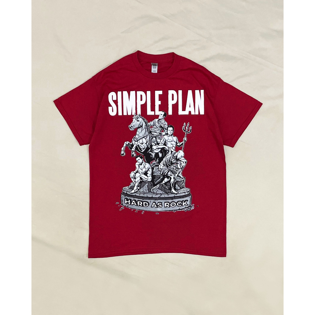 Baju Kaos Band Official Original Simple Plan (Hard As Rock Europe Tour) Tshirt