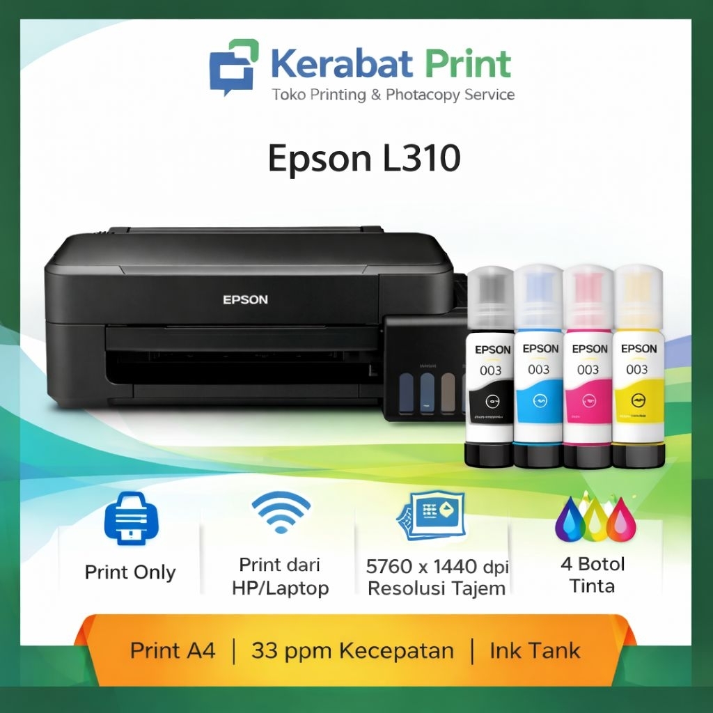 Printer Epson L310 Bekas Normal Siap Pakai |Hemat Tinta Harga Terjangkau
