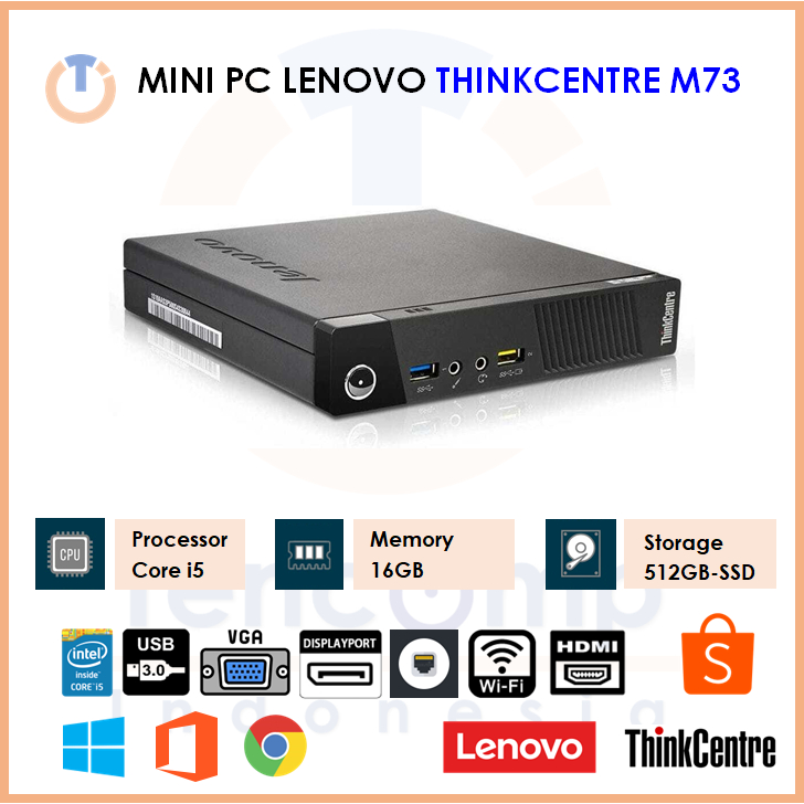 [Like New] Mini PC Lenovo M73 Core i5 | 16GB | SSD 512GB