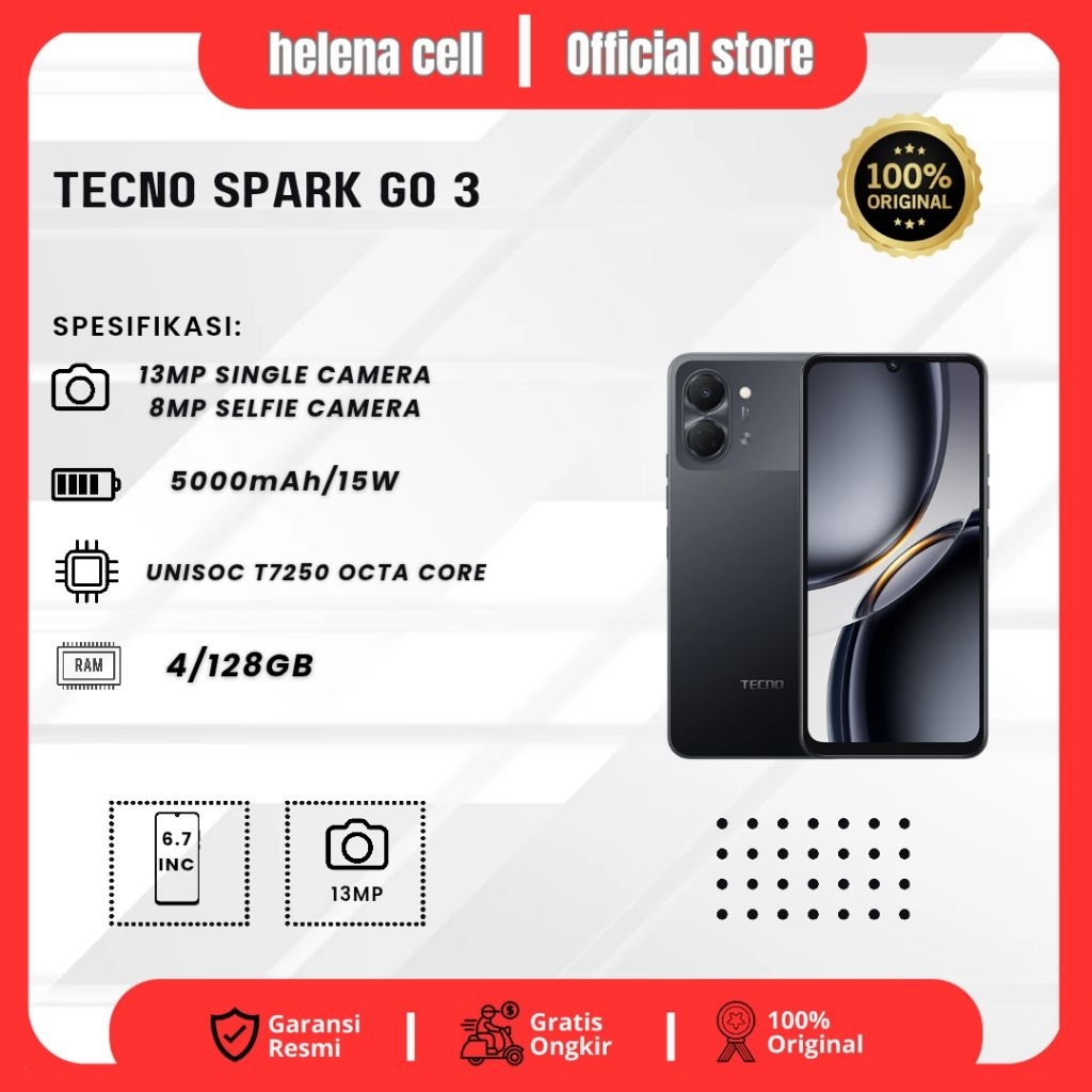 Tecno Spark Go 3 Ram 4/128GB