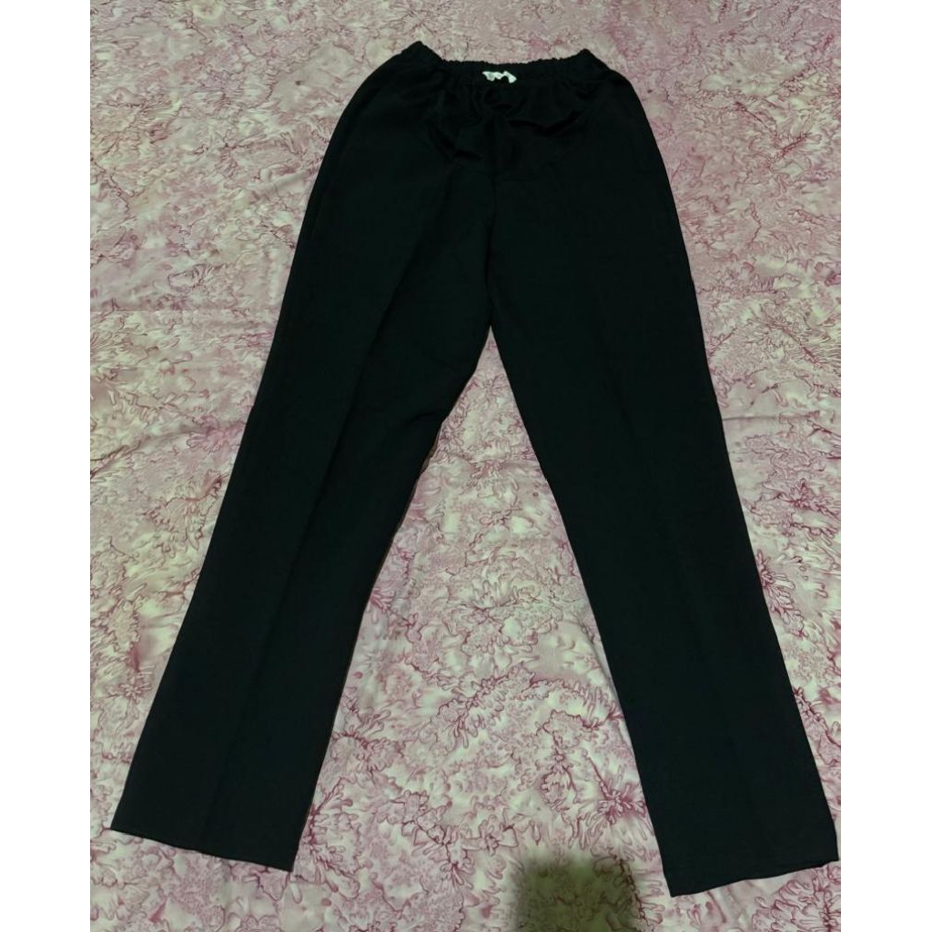 Preloved Celana Kerjan untuk Ibu Hamil Merk St Yves Mom Warna Hitam Size L