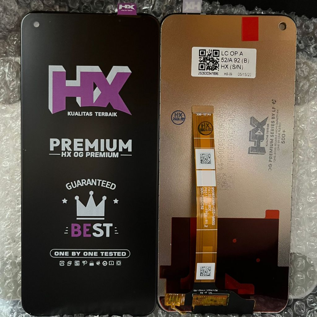 LCD TOUCHSCREEN OPPO A92 / A52 BLACK (HX PREMIUM / OG SUPER)