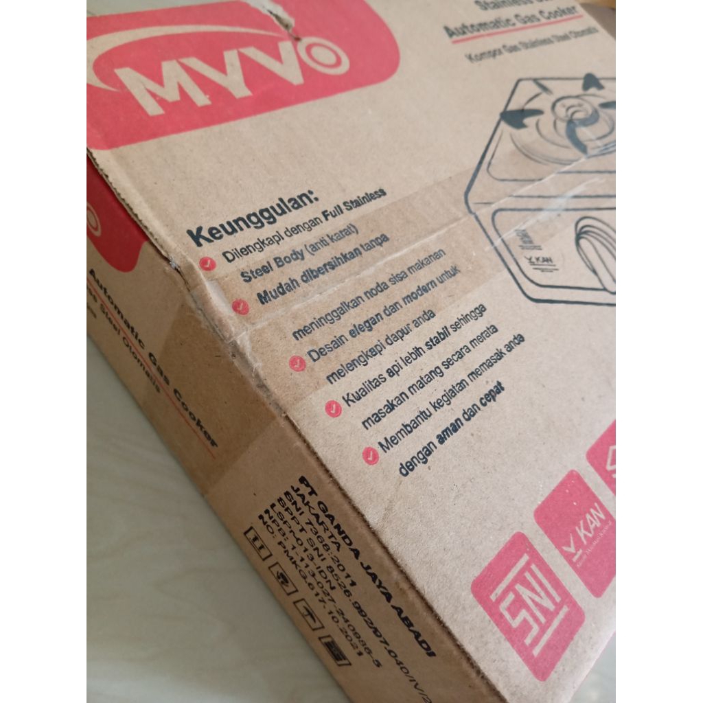 KOMPOR GAS MYVO MGS-01 1 TUNGKU