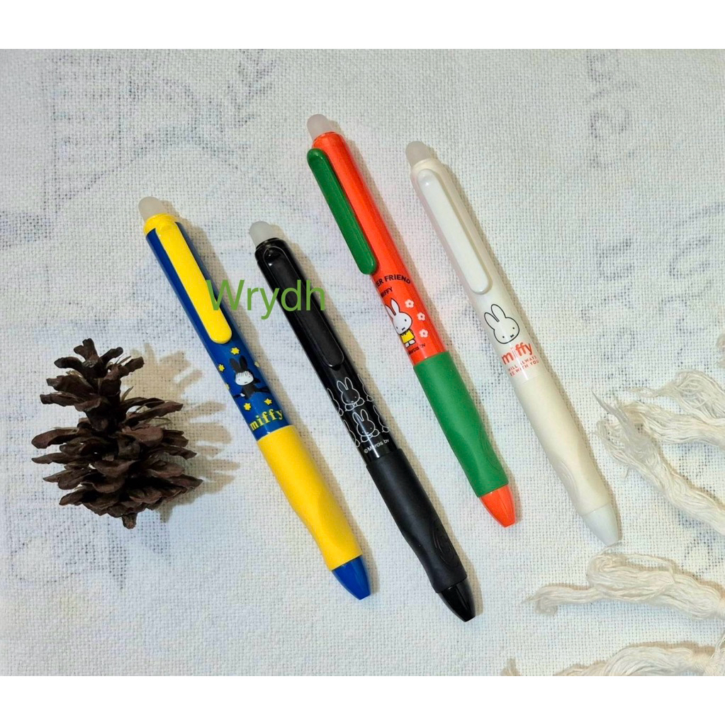 Miffy pulpen erasable pen 0.5mm pulpen hitam stiker Miffy